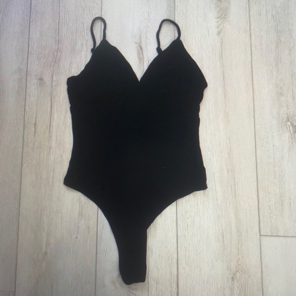Reformation Black Bodysuit One Piece